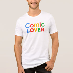 T-shirt En Tri-matière Conception d'amant de bande dessinée