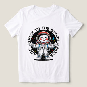 T-shirt En Tri-matière Conception d'astronaute mignon revenant aux étoile