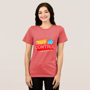 T-shirt En Tri-matière Conception de déclaration de typographie audacieus