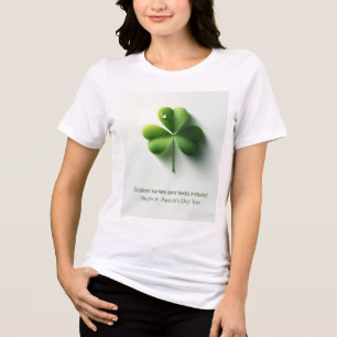 T-SHIRT  EN TRI-MATIÈRE CONCEPTION DE LA JOURNÉE DE ST.PATRICK