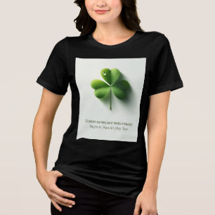 T-SHIRT  EN TRI-MATIÈRE CONCEPTION DE LA JOURNÉE DE ST.PATRICK