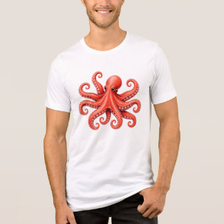 T-shirt En Tri-matière Conception de la vie marine de l'octopus océan