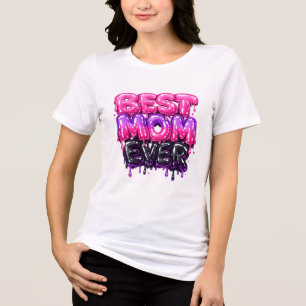 T-shirt En Tri-matière Conception de typographie Slime 3D mignonne Meille