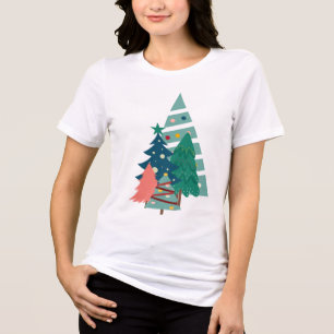 T-shirt En Tri-matière Conception des Evergreens