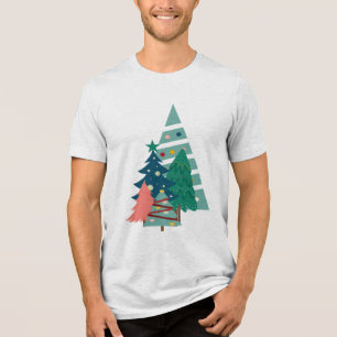 T-shirt En Tri-matière Conception des Evergreens