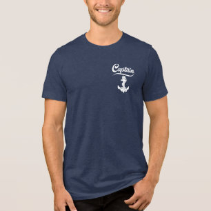 T-shirt En Tri-matière Conception nautique d'ancre de voilier capitaine