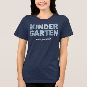T-shirt En Tri-matière Conception personnalisée de rentrée des classes de