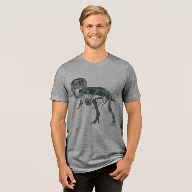 T-shirt En Tri-matière Conception T-rex (Recto plein)