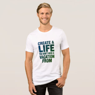 T-shirt En Tri-matière Concevez Votre Vie Parfaite 02