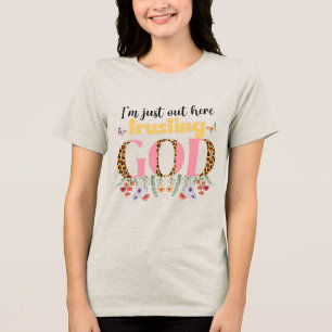 T-shirt En Tri-matière Confiance chrétienne personnalisée en Dieu