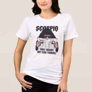 T-shirt En Tri-matière Confiance Scorpion Personne Drôle Zodiaque Graphiq