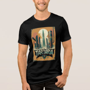 T-shirt En Tri-matière Conspiration historique de Tartaria rétro