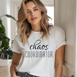 T-shirt En Tri-matière Coordinateur du Chaos Texte typographique