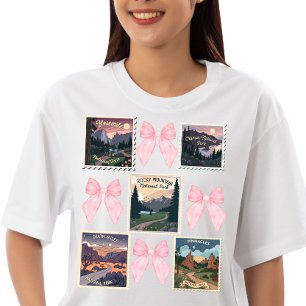 T-shirt En Tri-matière Coquette des parcs nationaux américains vintages
