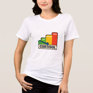 T-shirt En Tri-matière Cortisol Meter T-Shirt, Funny Stress Hormon