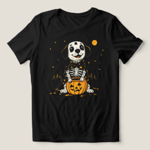 T-shirt En Tri-matière Costume squelette de chien d'Halloween mignon avec