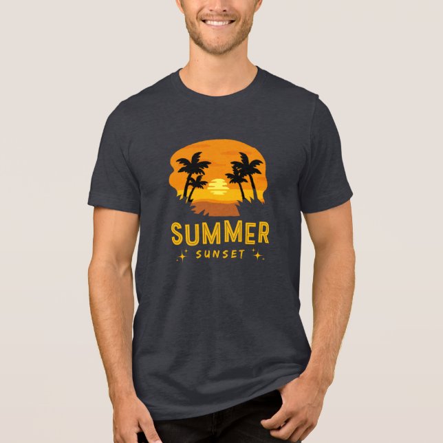 T-shirt En Tri-matière coucher de soleil (Recto)