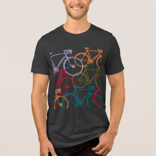 T-shirt En Tri-matière Couleur Vélos Vélos à vélo