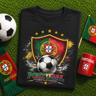 T-shirt En Tri-matière Coupe du Monde de Football Portugais Soccer Portug
