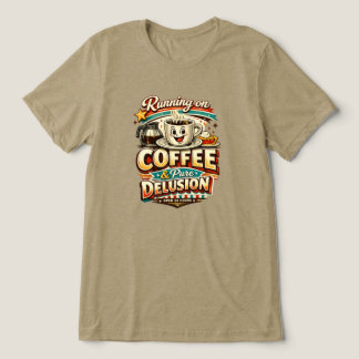 T-shirt En Tri-matière Courir avec du Café et de l'Illusion