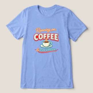 T-shirt En Tri-matière Courir avec du Café et une Pure Illusion