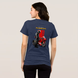 T-shirt En Tri-matière Course de Superbike Passion Maximale Graphique de