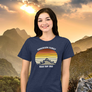 T-shirt En Tri-matière Coutume Famille Réunion Coucher du soleil Voyage f