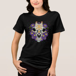 T-shirt En Tri-matière Crâne de l'Aster et de la Giraffe de septembre