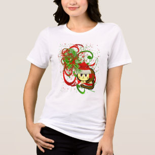 T-shirt En Tri-matière CRAZY Chat Lady Christmas Chat's Meow