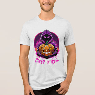 T-shirt En Tri-matière Creep it Real, Horreur Halloween illustration