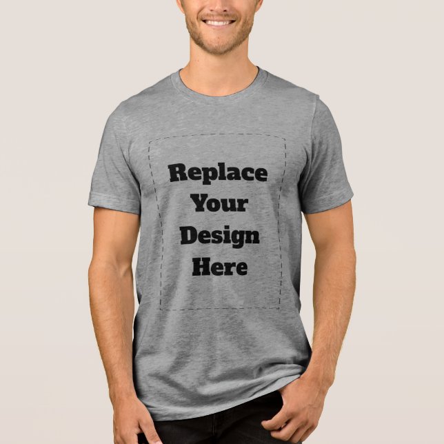 T-shirt En Tri-matière Créez votre propre blanc  (Recto)