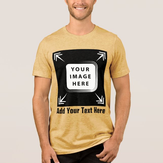 T-shirt En Tri-matière Créez votre propre T-shirt Bella+Canvas (Recto)