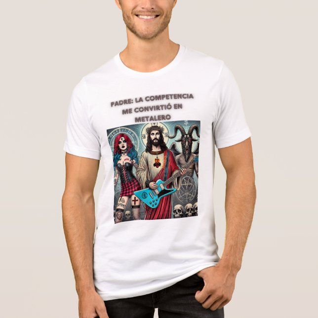T-shirt En Tri-matière Cristo Rockero: La Competencia Metalera (Recto)