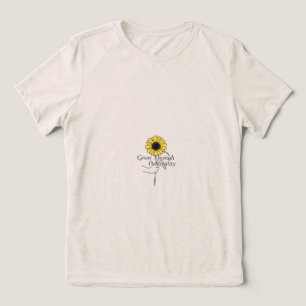 T-shirt En Tri-matière "Croissance par la positivité - fleurit à chaque i