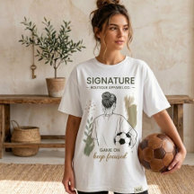 Croquis de fille de football en aquarelle Tri-Blen