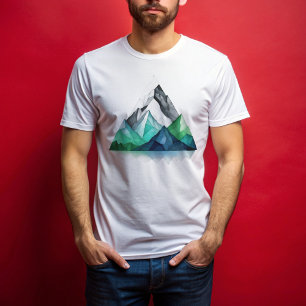 T-shirt En Tri-matière Croquis lignes d'un terrain de montagne triangulai