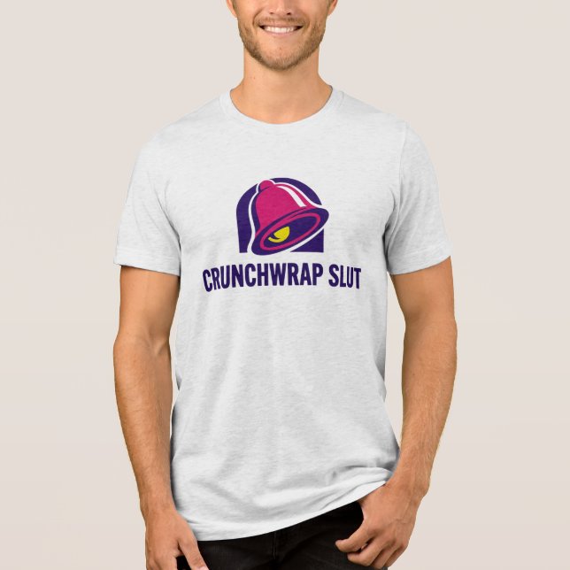 T-shirt En Tri-matière Crunchwrap Funny – Hilarious Taco Lover Humor (Recto)