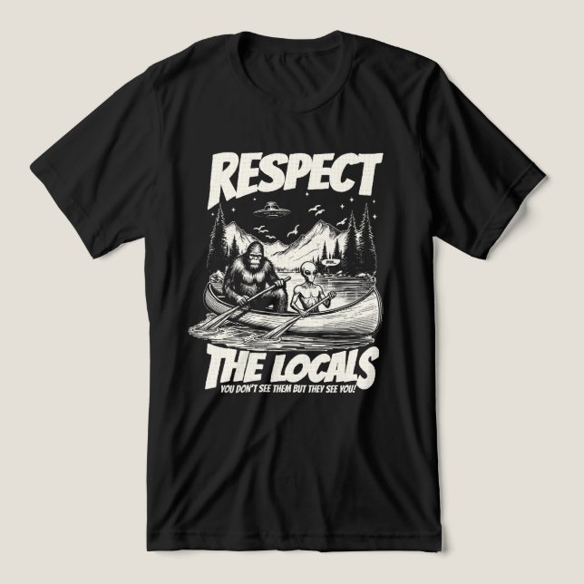 T-shirt En Tri-matière Cryptid Sasquatch Alien Encounter  (Design Recto)