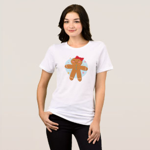 T-shirt En Tri-matière Cute Gingerbread Girl Cookies Art Dessin