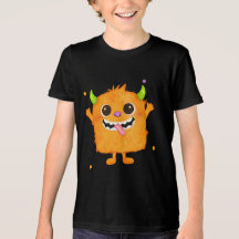 Cute Monster Kids Tee, Birthday Gift for Boys 
