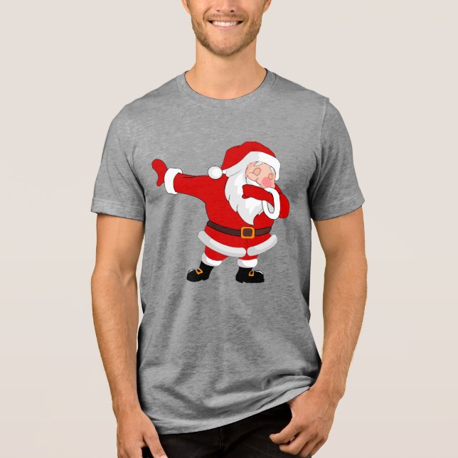 T-shirt En Tri-matière Dabbing Santa Claus Noël Dab (Recto)