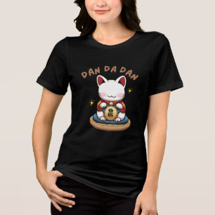 T-shirt En Tri-matière Dandadan Chat - Mignonne Anime Manga Design