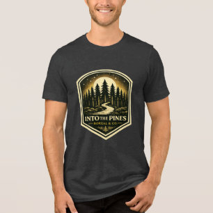 T-SHIRT EN TRI-MATIÈRE DANS LES PINS