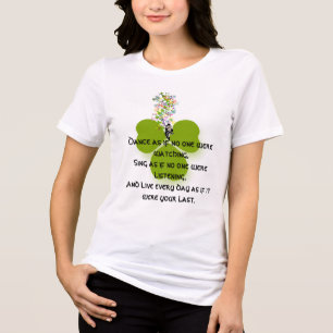 T-shirt En Tri-matière Danse Comme Si Personne Ne Regardait