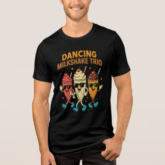 T-shirt En Tri-matière Danser Milkshake Trio - Diner amusant Retro Sweet