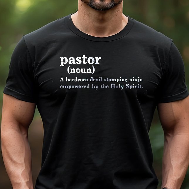 T-shirt En Tri-matière Définition du pasteur Drôle Foi religieuse (Créateur téléchargé)