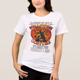 T-shirt En Tri-matière Déguisement Halloween Citrouille Cassée Épouvantab