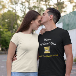 T-shirt En Tri-matière Demande en mariage - Veux-tu m'épouser ?