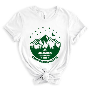 T-shirt En Tri-matière Demoiselles d'honneur mignonnes camping Enterremen