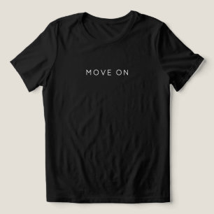 T-shirt En Tri-matière Déplacer Sur Citation Minimaliste Femmes